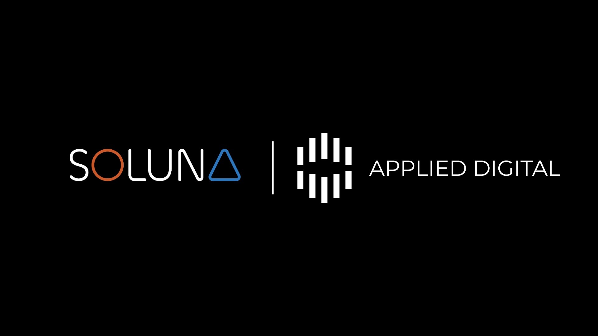 Soluna and Applied Digital partnership artwork accompanying the Dorothy 3 announcement.